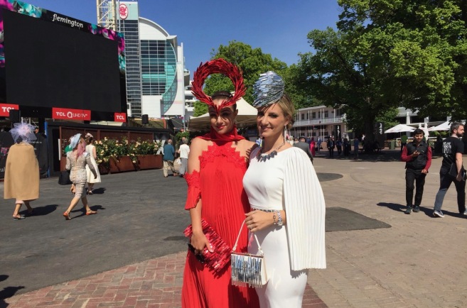 Colourful fashions at Oaks Day